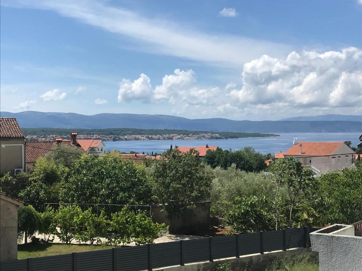 Lovely Sea View House In Malinska Island Krk Bagian luar foto